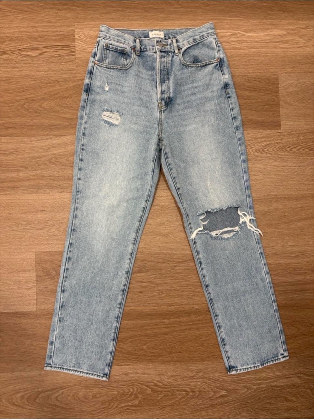 PacSun Light Blue Distressed Dad Jeans